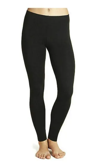 2 Pairs Womens Black Thermal Fleece 4.9 Tog Warm Leggings or Tights S-2XL XL