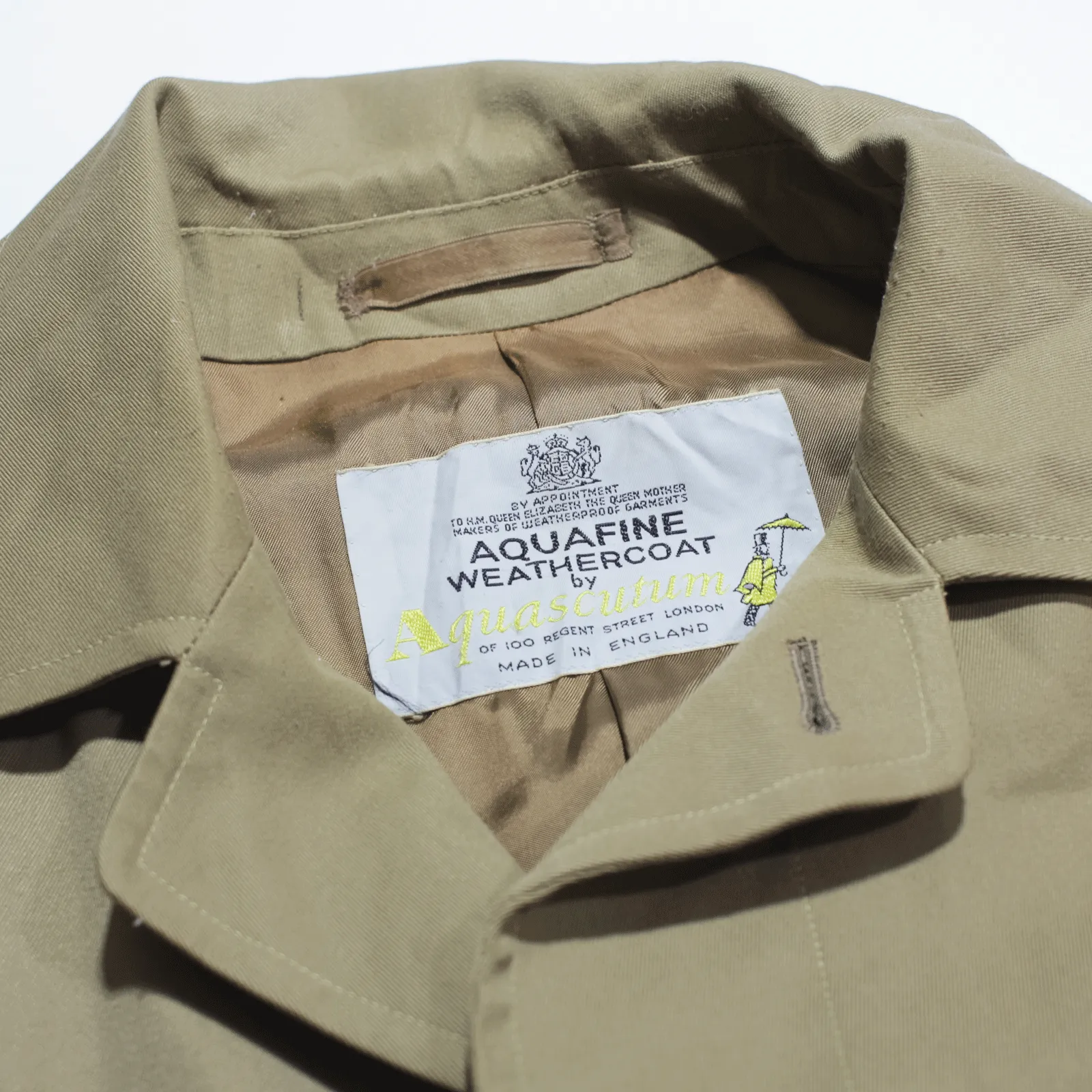 AQUASCUTUM Overcoat Coat Beige Mens M