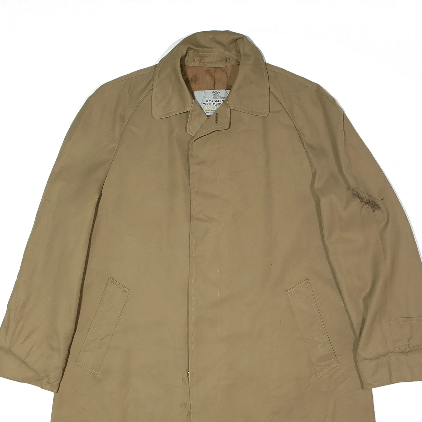 AQUASCUTUM Overcoat Coat Beige Mens M