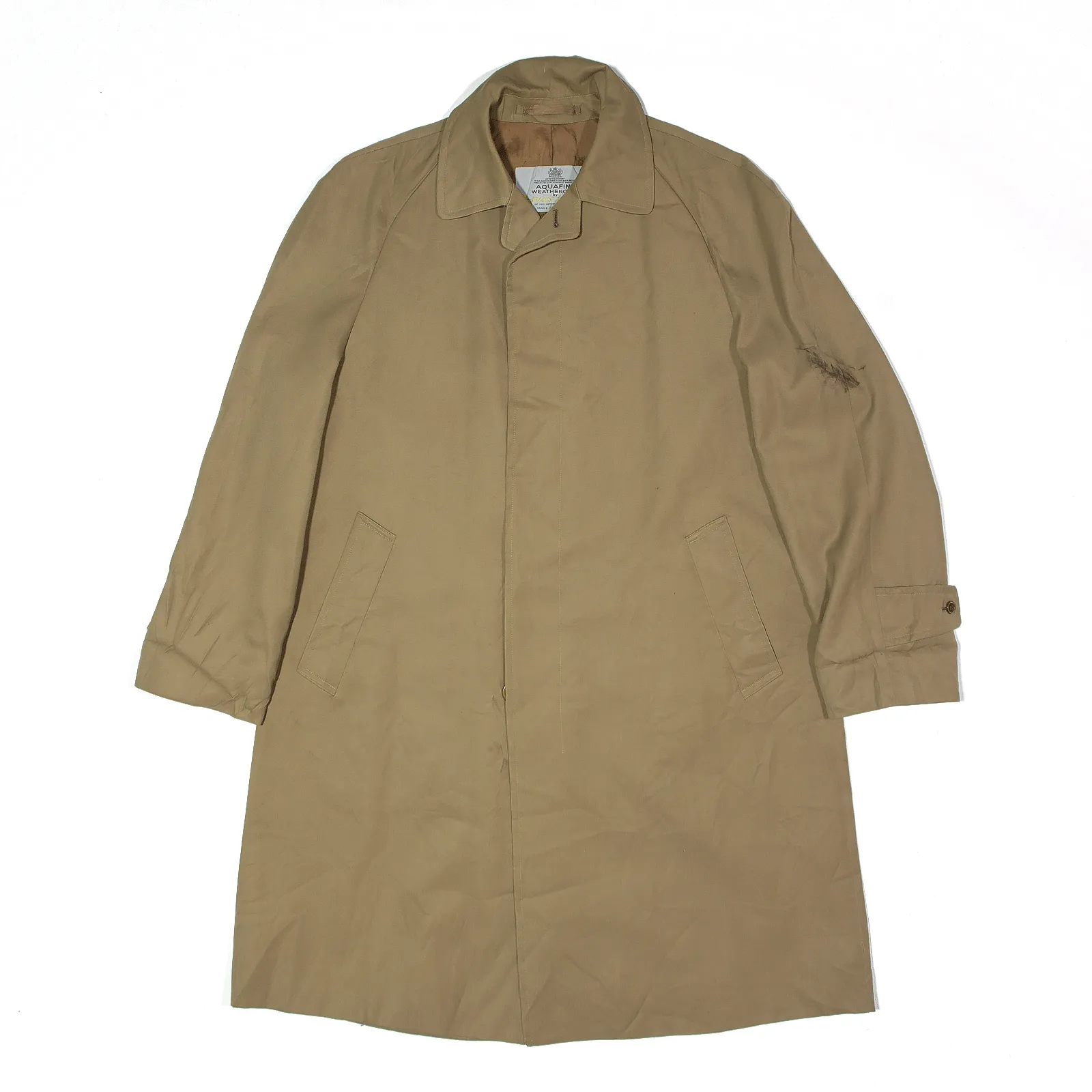 AQUASCUTUM Overcoat Coat Beige Mens M