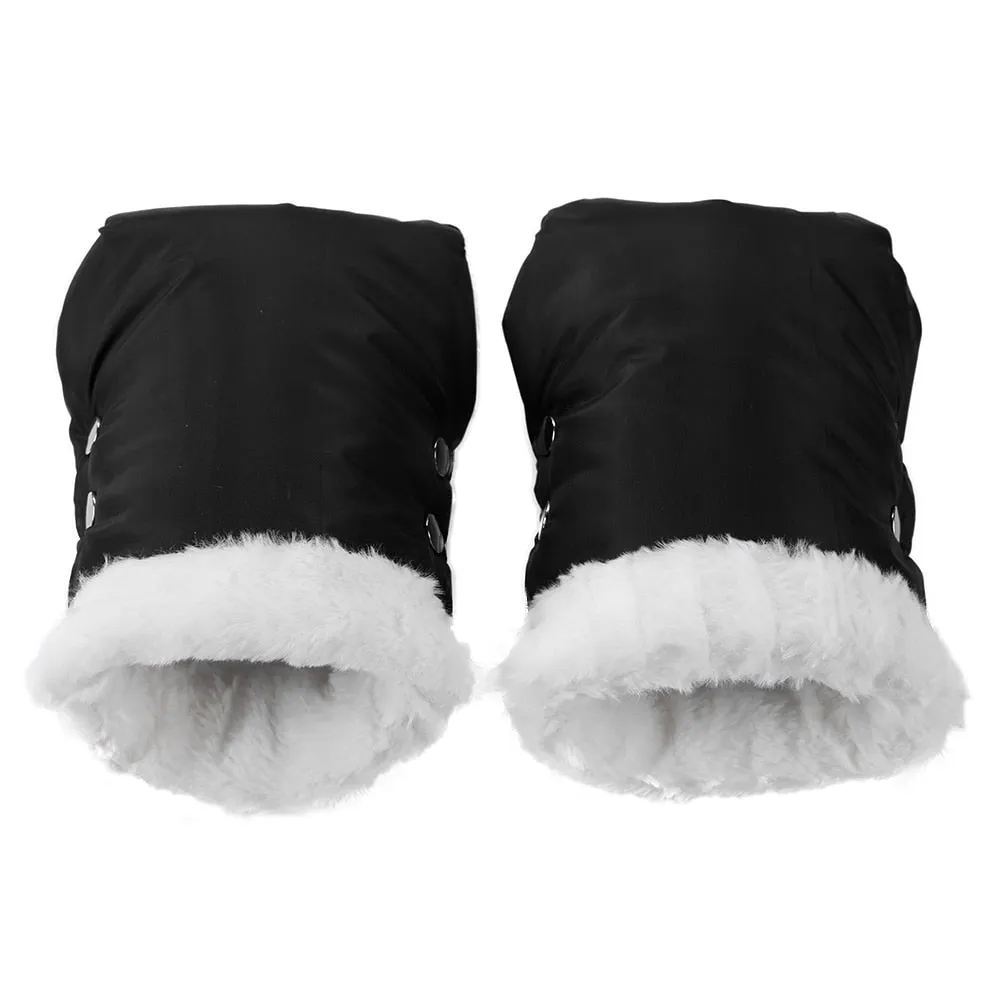 Baby Carriage Stroller Gloves Warm Fur Fleece Pram Hand High quality Portable Comfortable Waterproof Muff Baby Pushchair