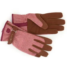Burgon & Ball - Love The Glove RED TWEED - Ladies Gardening Gloves