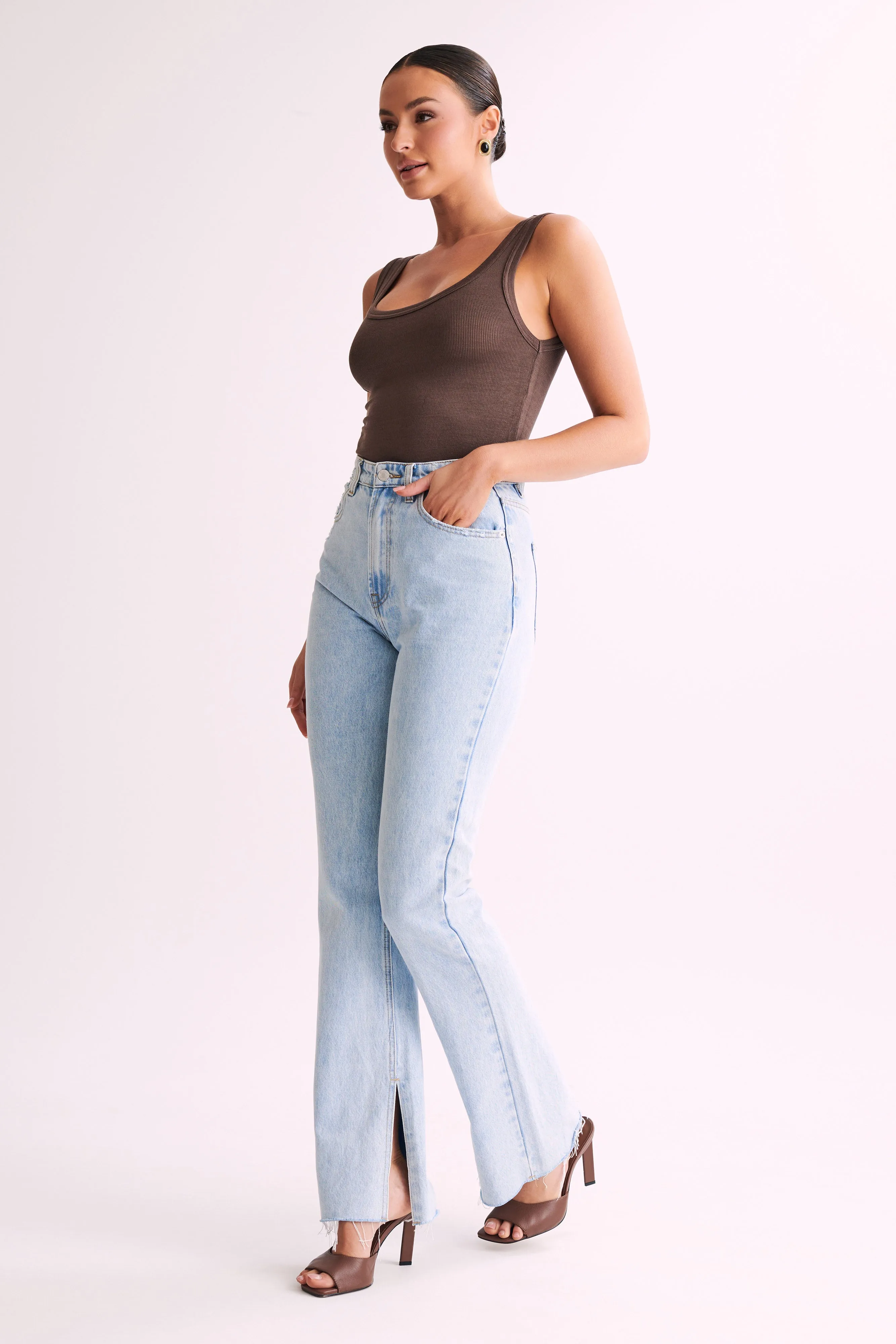 Chandler Modal Tank Top - Chocolate