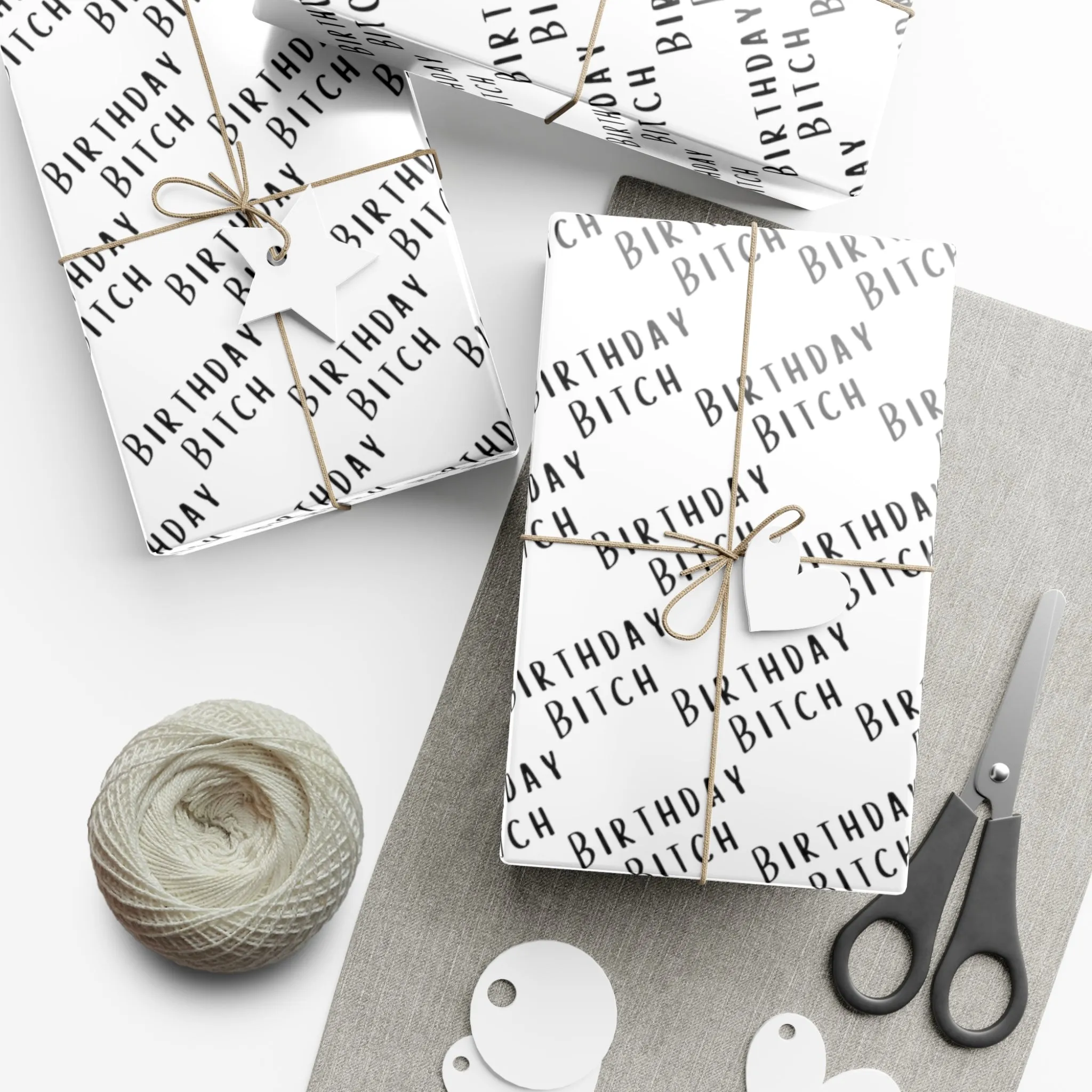 Funny Gift Wrap | Birthday Bitch |