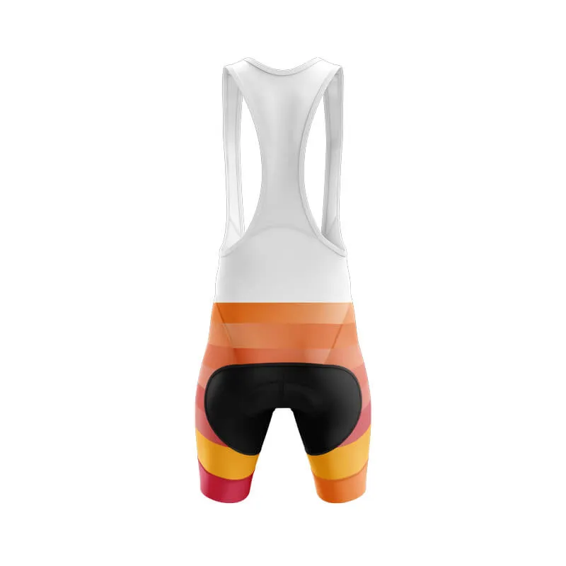 Gradient Frequency Bibshorts (Orange-Red-Violet) [CLEARANCE]