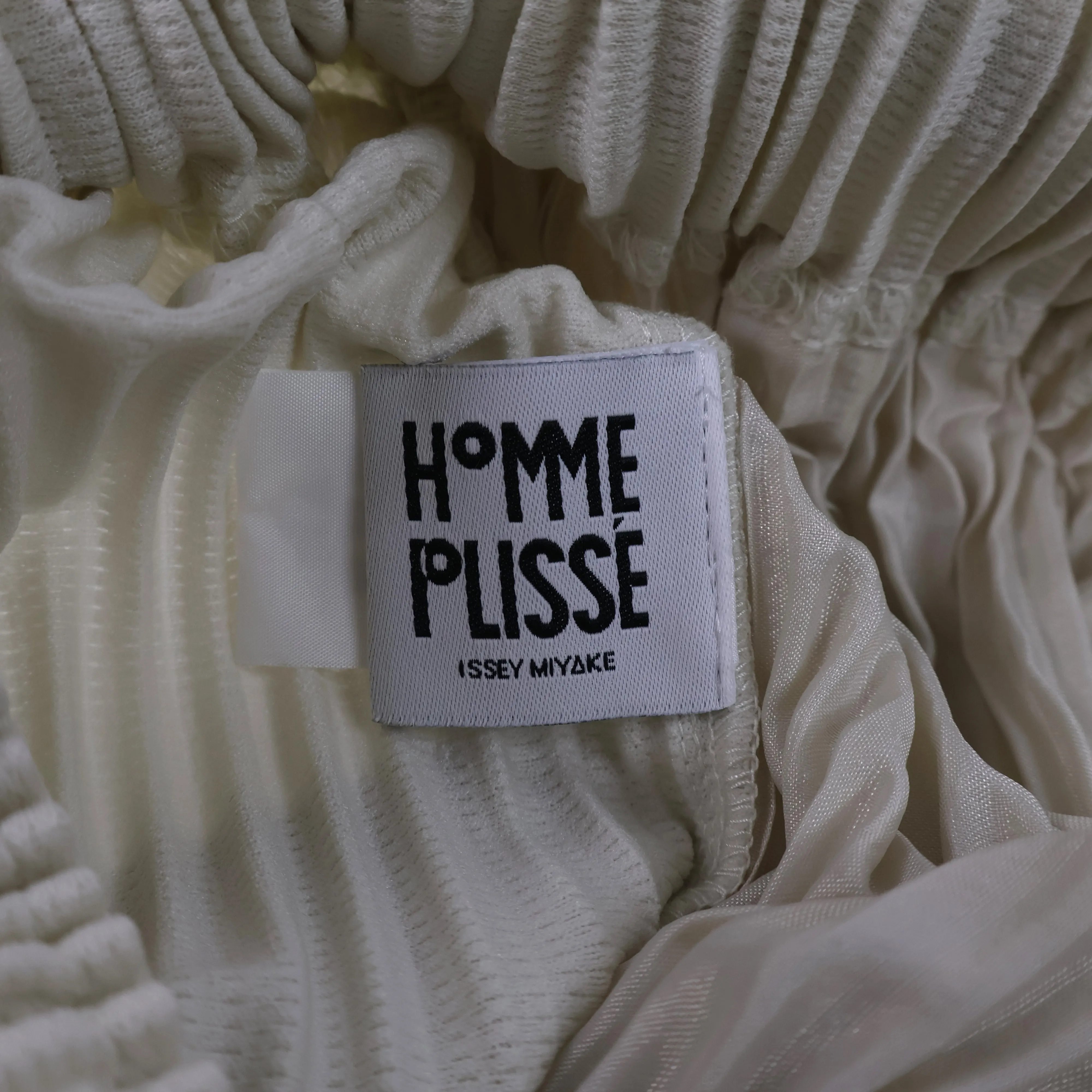 Homme Plisse Pants Cream