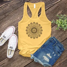 Ice Blue Mandala Women's Tank Top