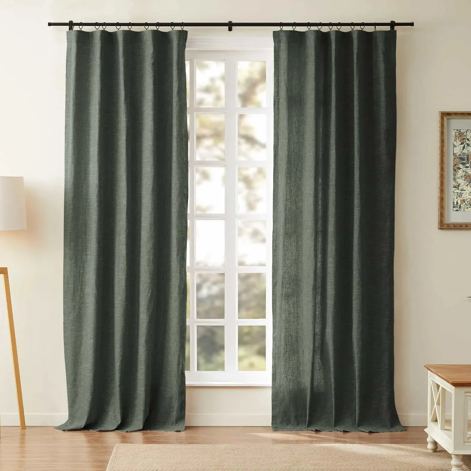 Jawara Luxury Linen Cotton Curtain Soft Top