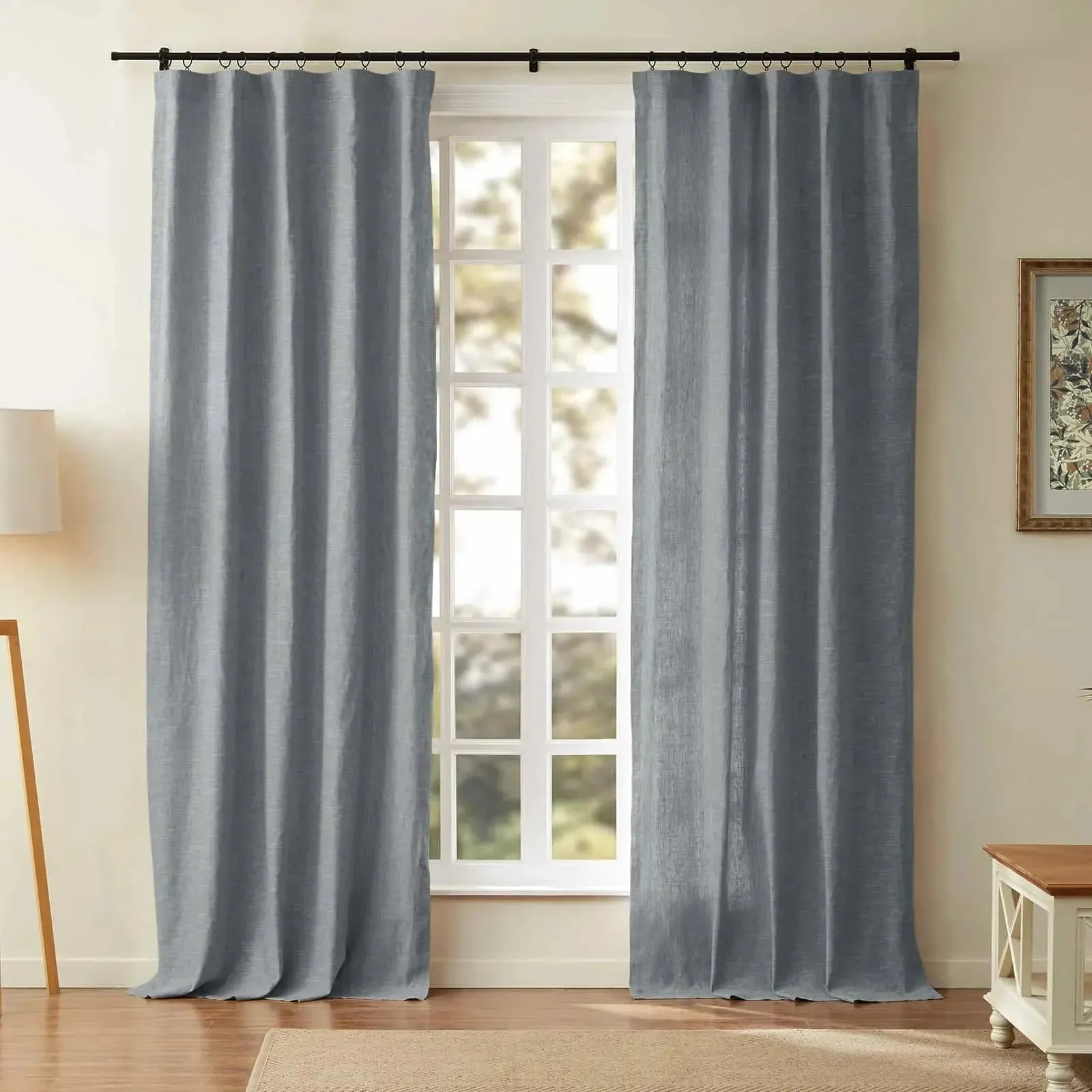Jawara Luxury Linen Cotton Curtain Soft Top