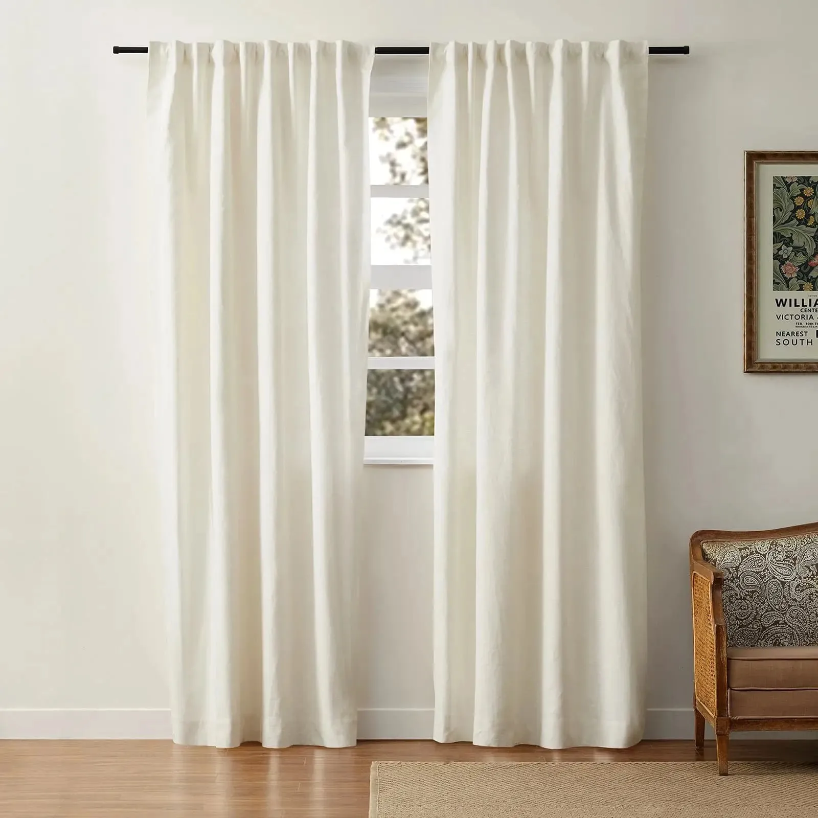Jawara Luxury Linen Cotton Curtain Soft Top