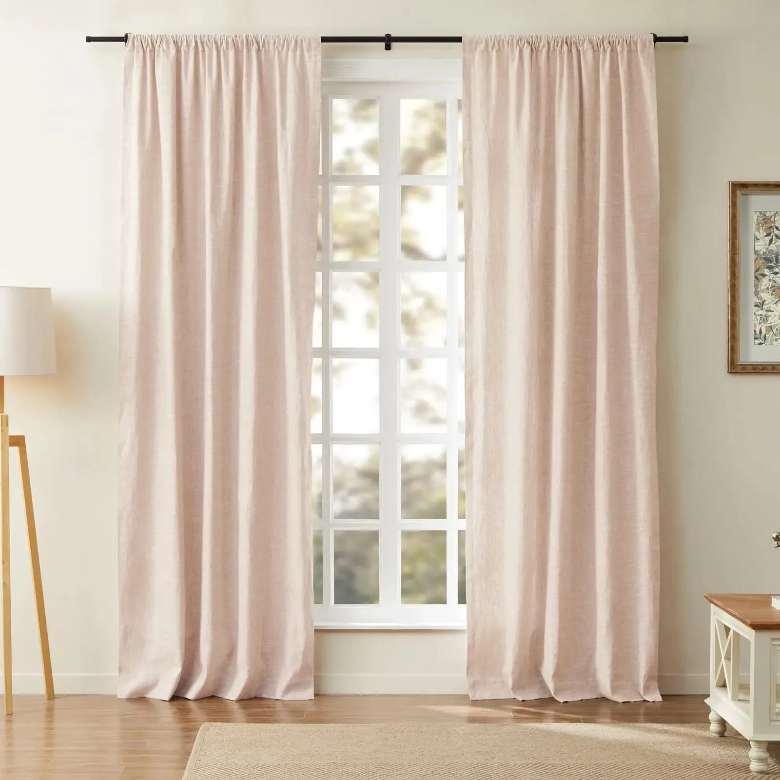 Jawara Luxury Linen Cotton Curtain Soft Top