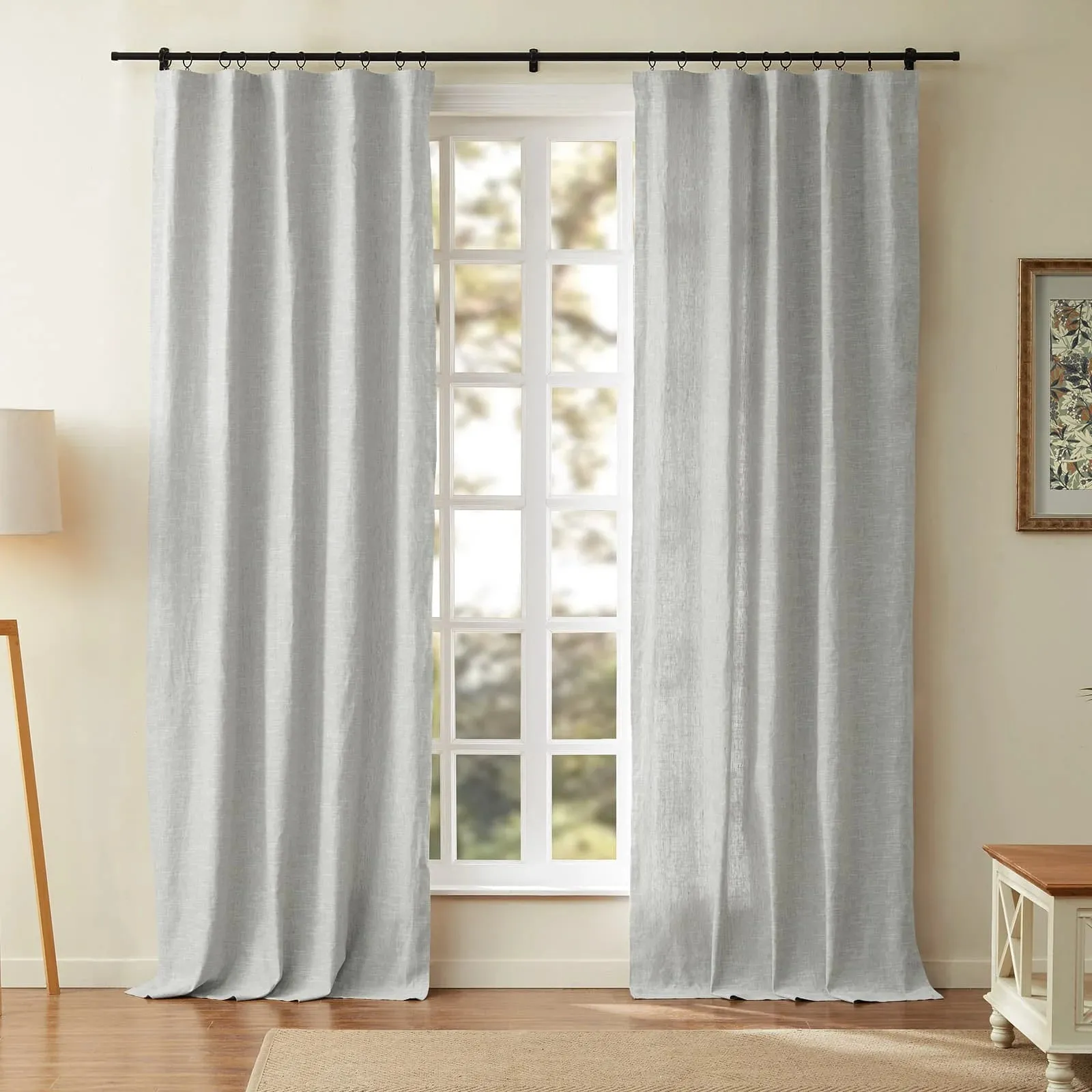Jawara Luxury Linen Cotton Curtain Soft Top
