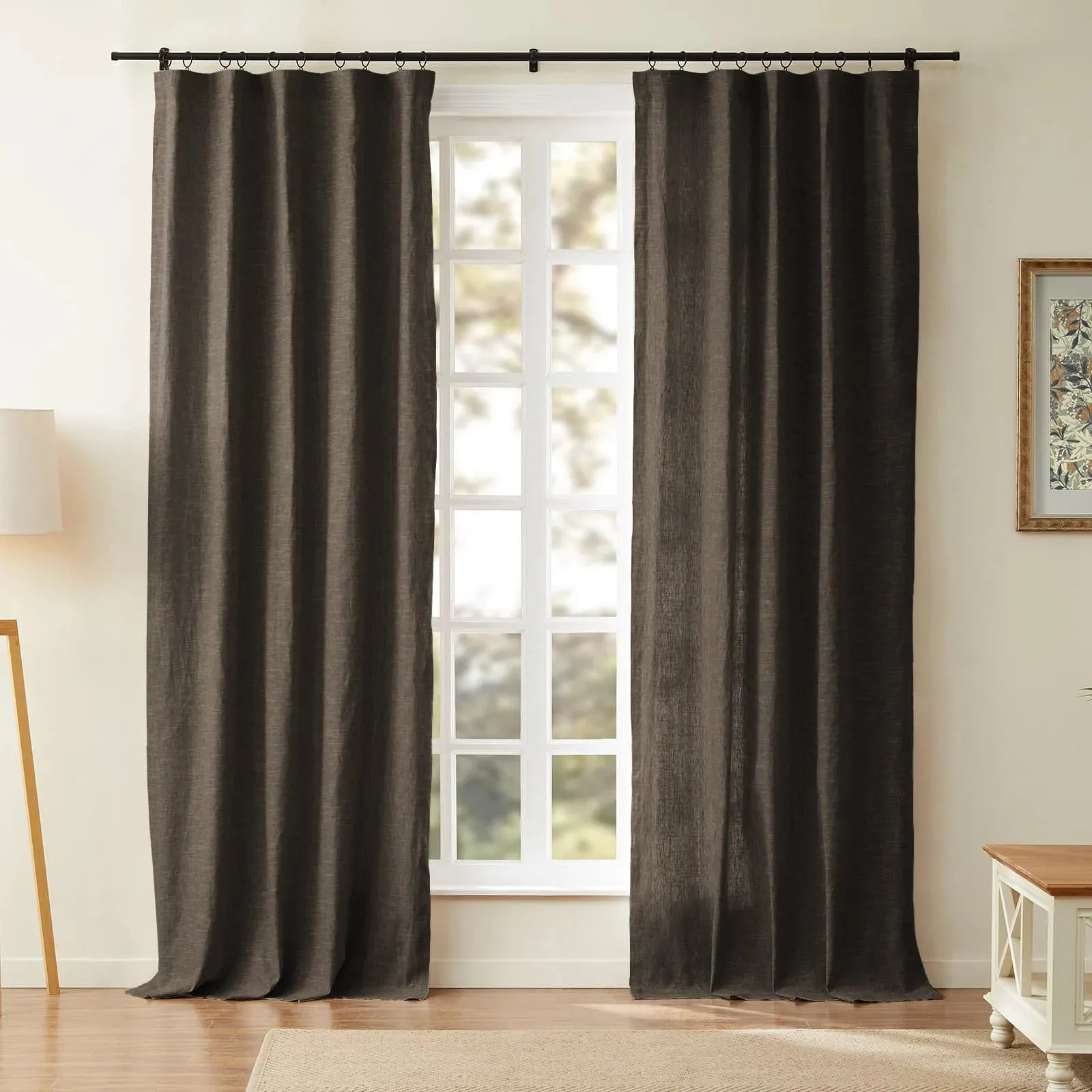 Jawara Luxury Linen Cotton Curtain Soft Top