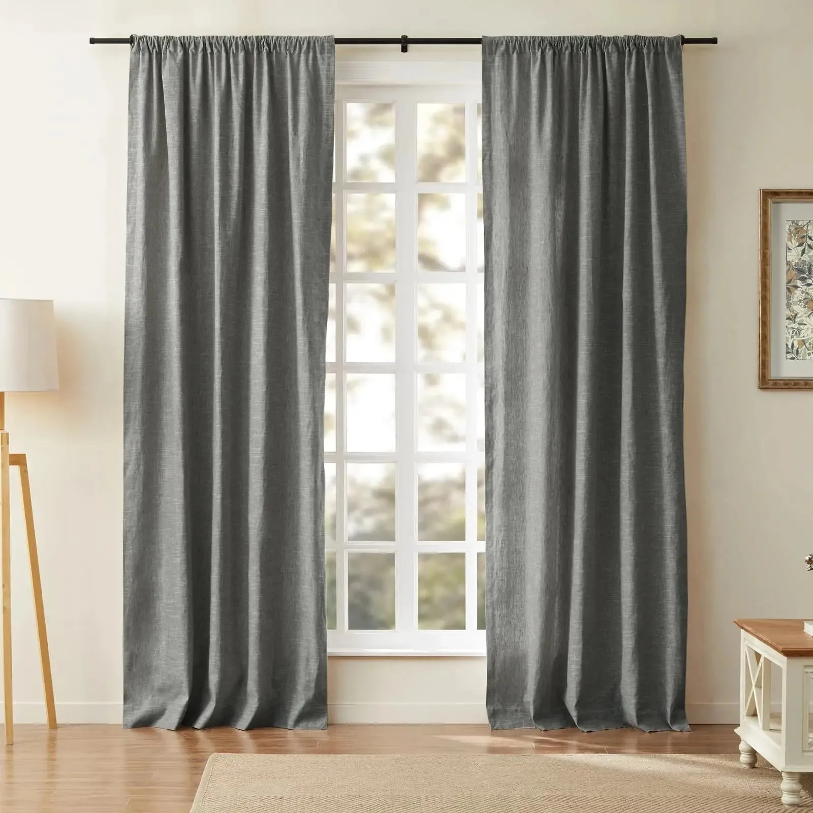 Jawara Luxury Linen Cotton Curtain Soft Top