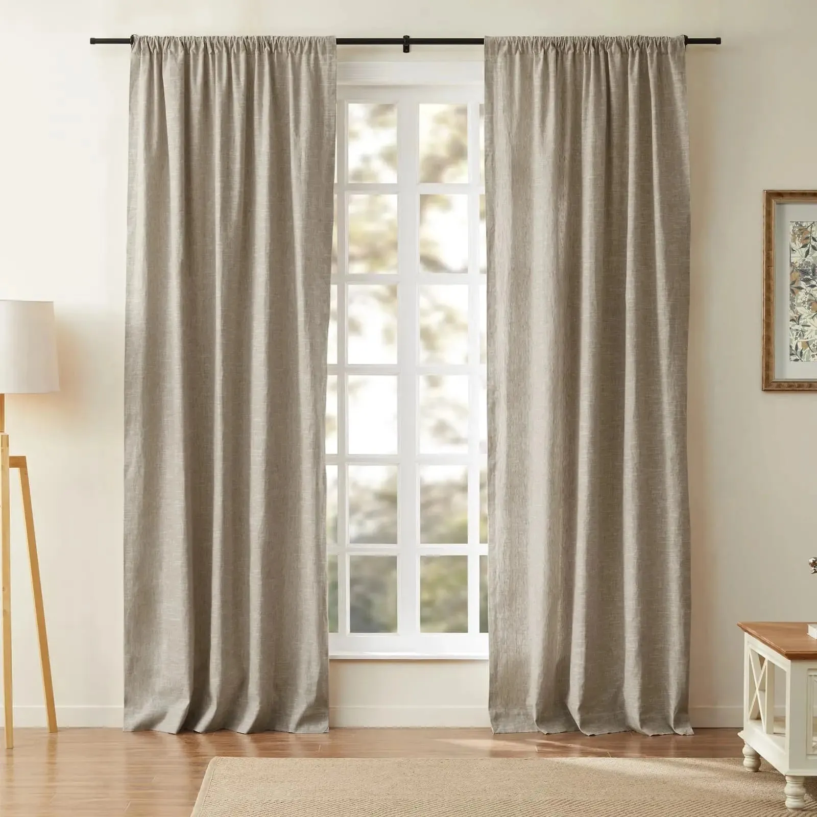 Jawara Luxury Linen Cotton Curtain Soft Top