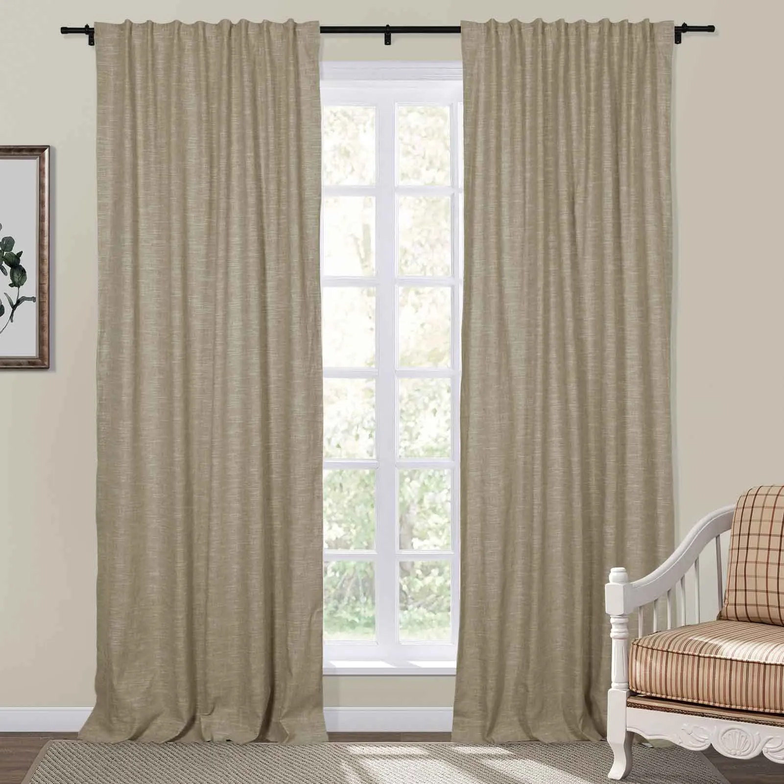 Jawara Luxury Linen Cotton Curtain Soft Top