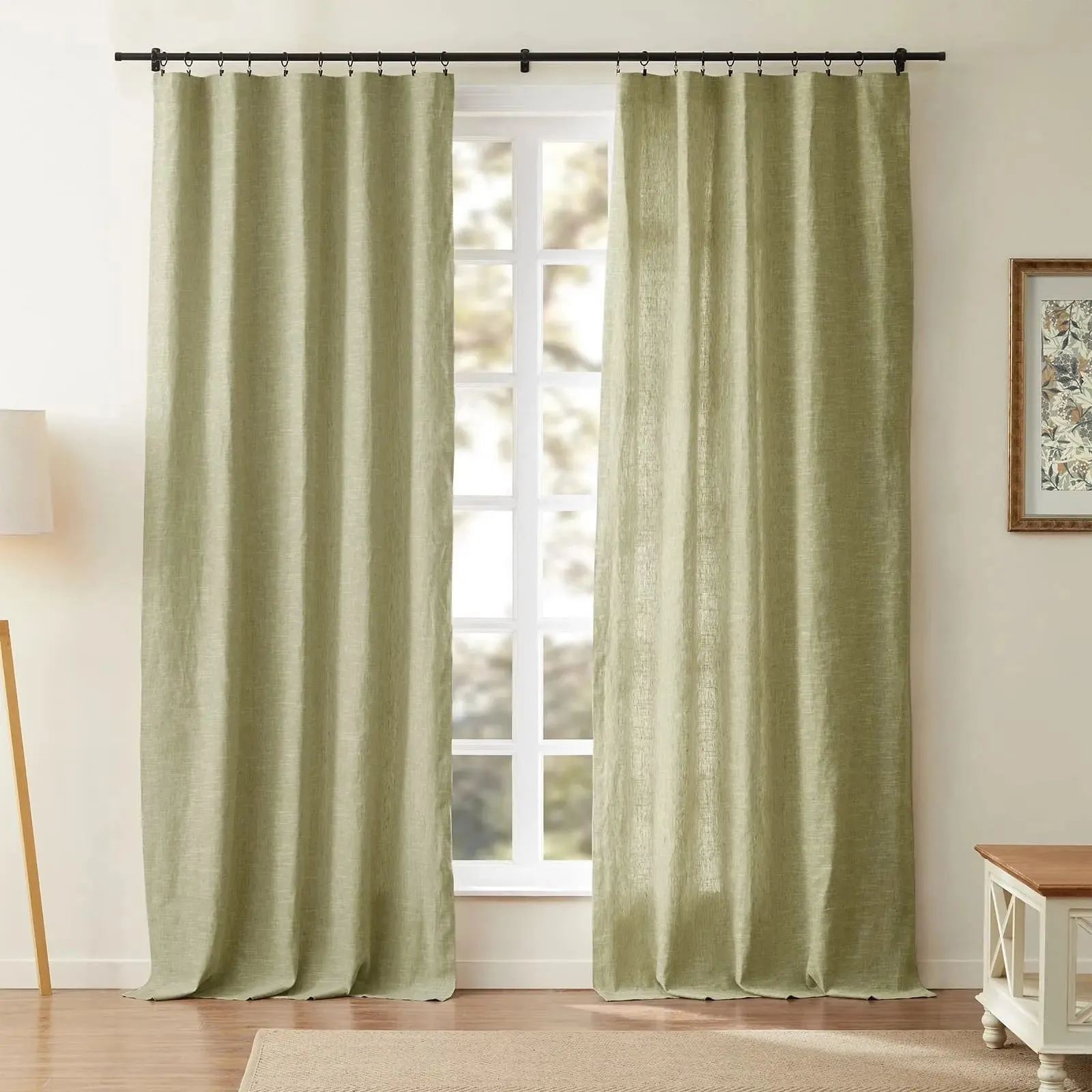 Jawara Luxury Linen Cotton Curtain Soft Top