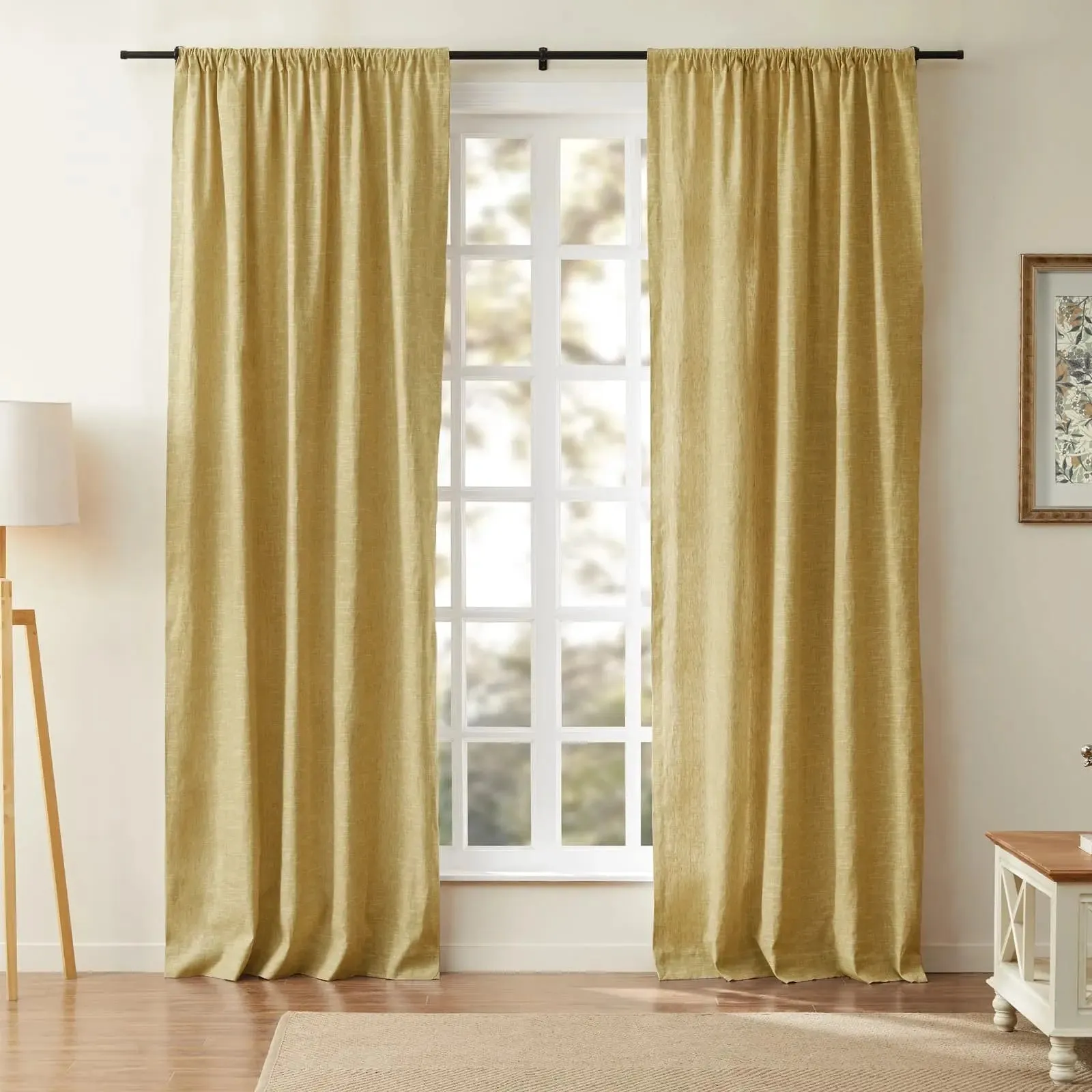 Jawara Luxury Linen Cotton Curtain Soft Top