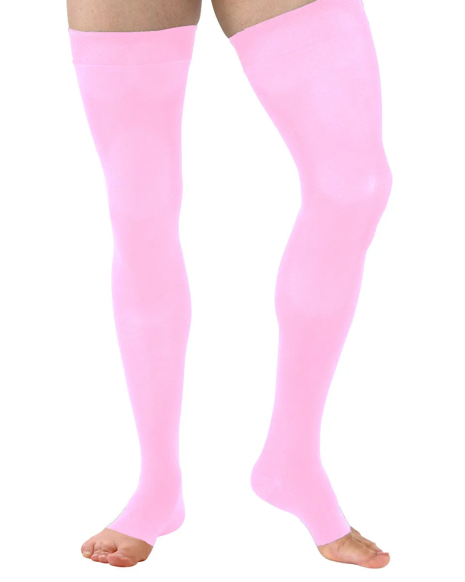 Juzo 3513 AG Dynamic OPEN TOE Thigh Highs w/ Silicone Top Band 40-50 mmHg - CLEARANCE