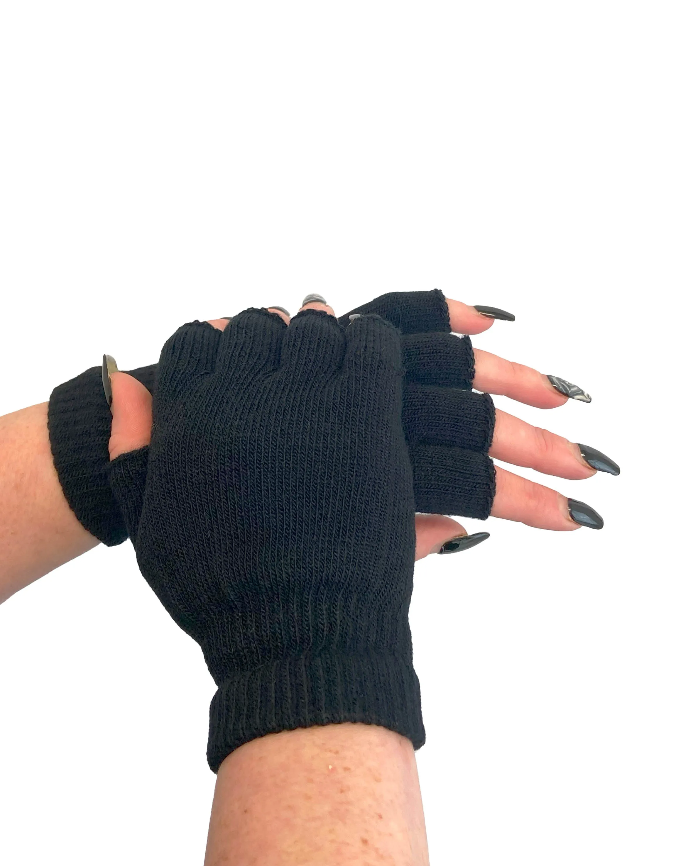 Knitted Fingerless Gloves