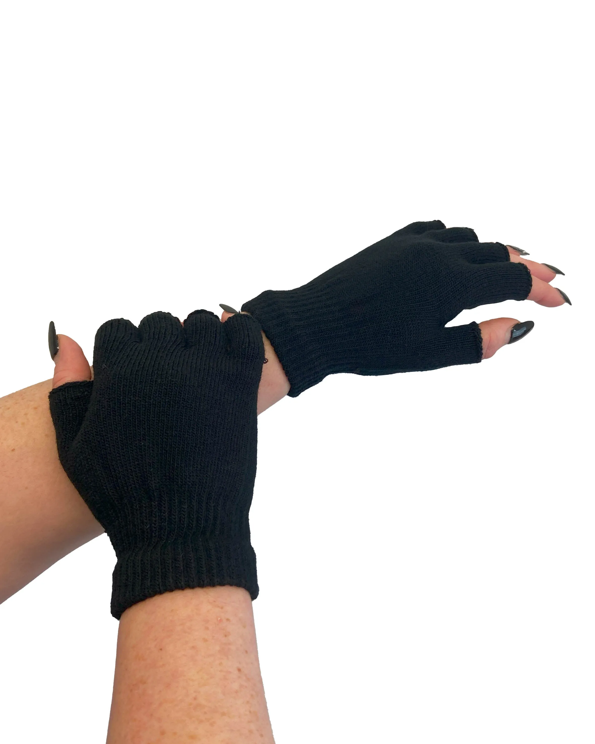 Knitted Fingerless Gloves