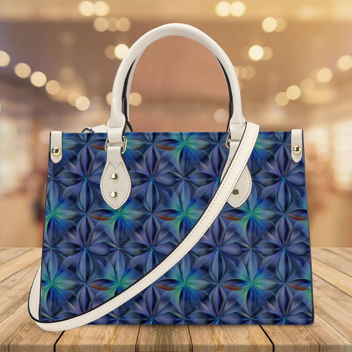 Luxury Women PU Tote Bag - Blues