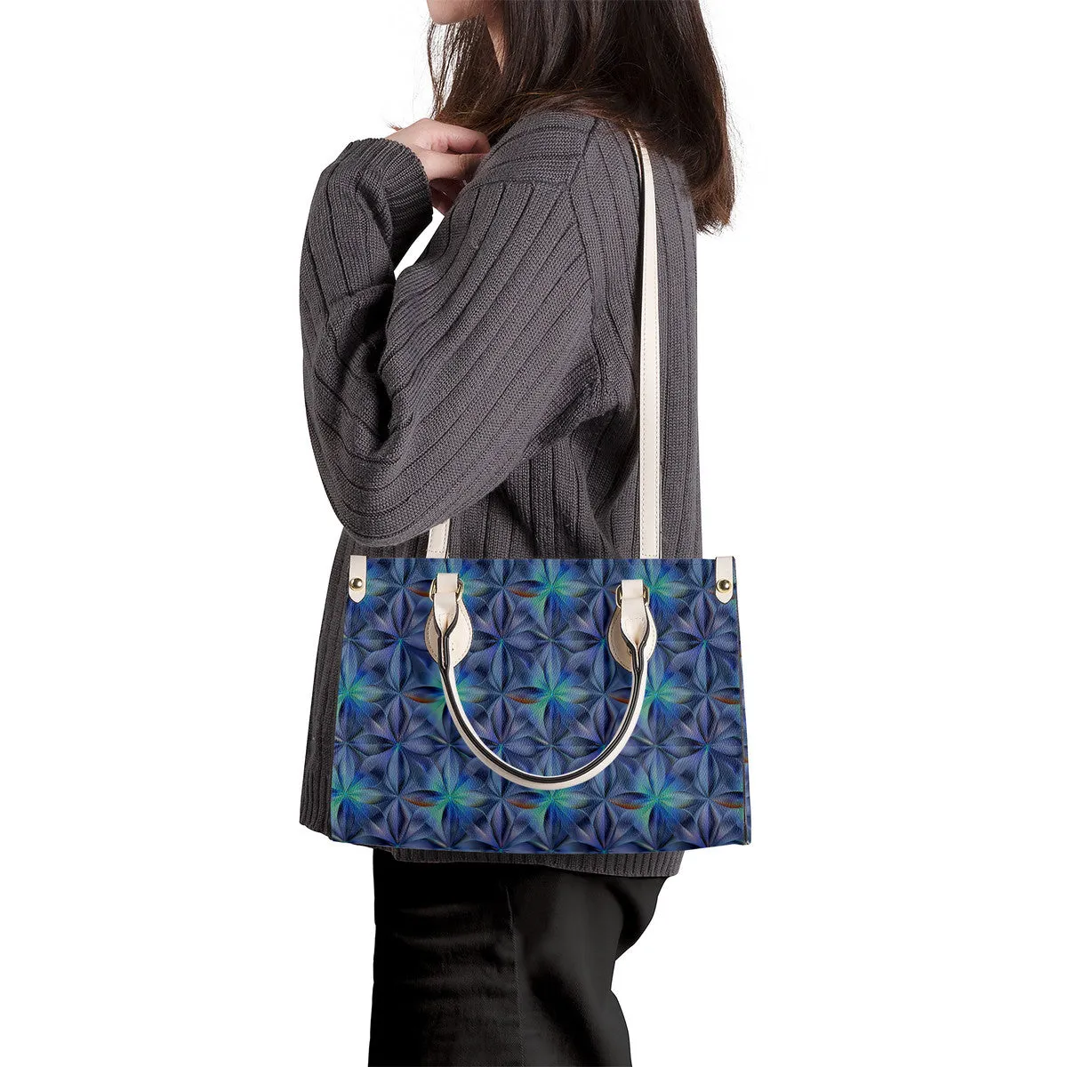 Luxury Women PU Tote Bag - Blues