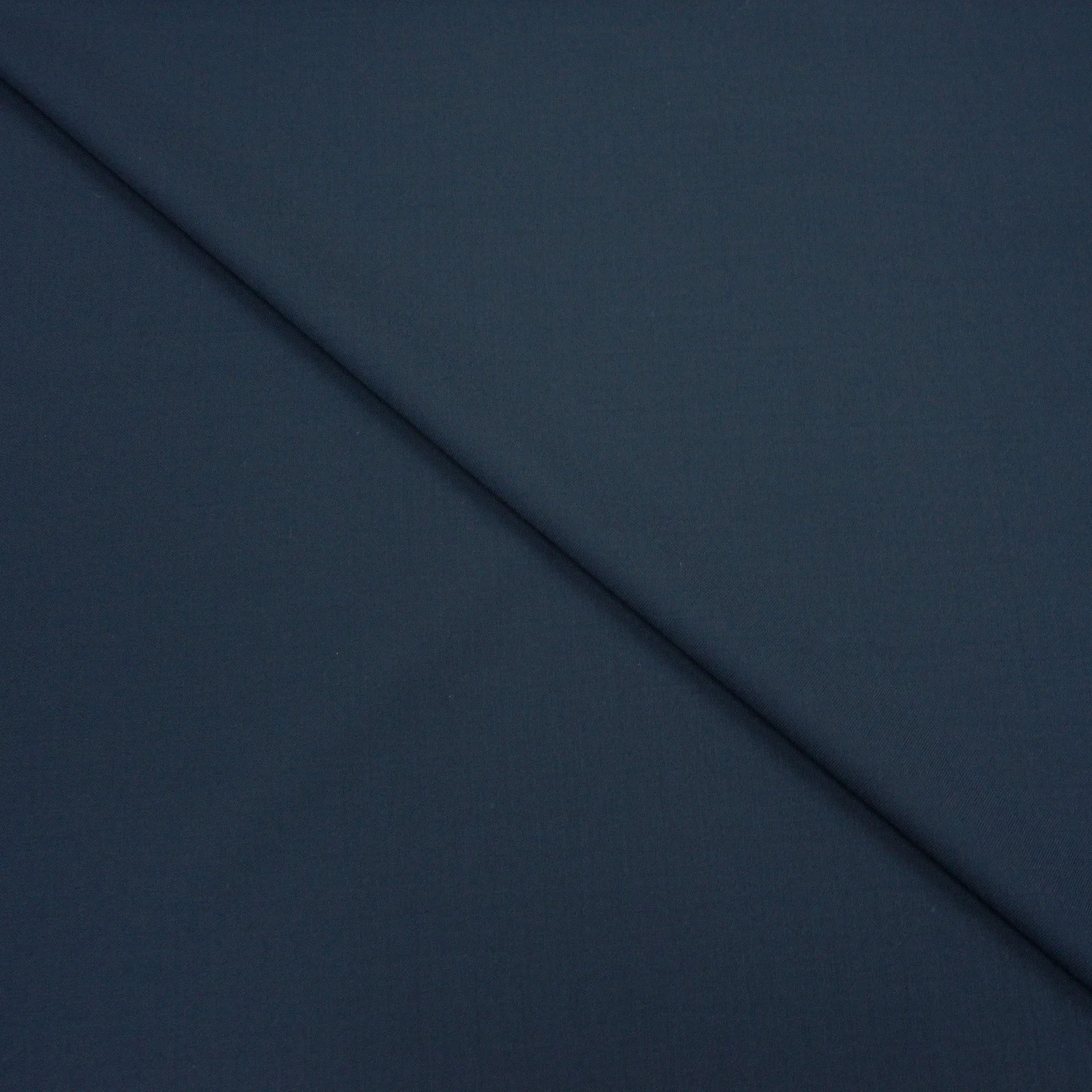 Navy Blue Plain Dormeuil Pure Wool RWS Fabric