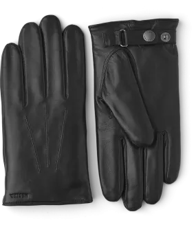 Nelson Italian Lamb Nappa Lined Gloves - Black