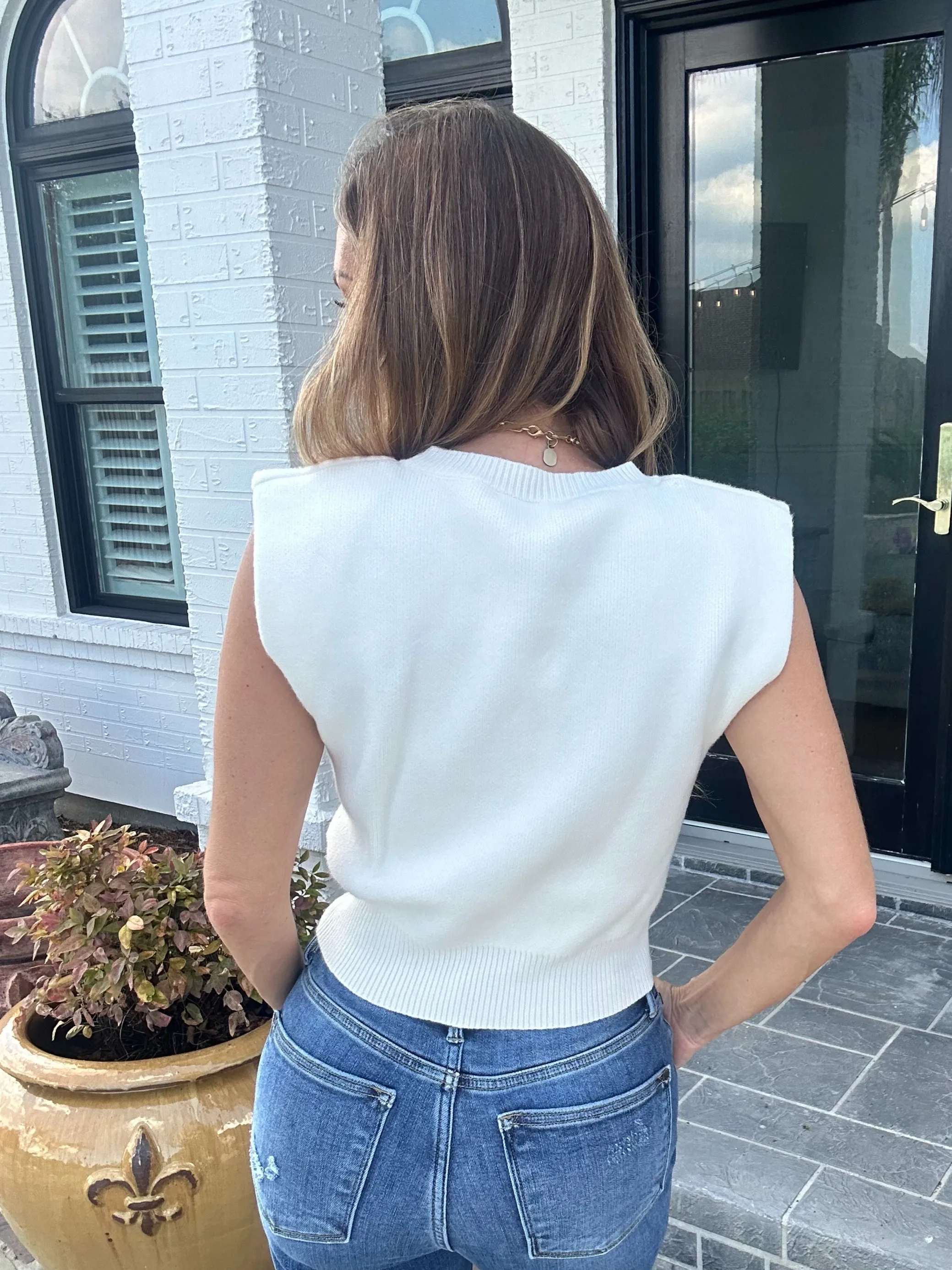 Oakley Sleeveless Sweater Crop Top