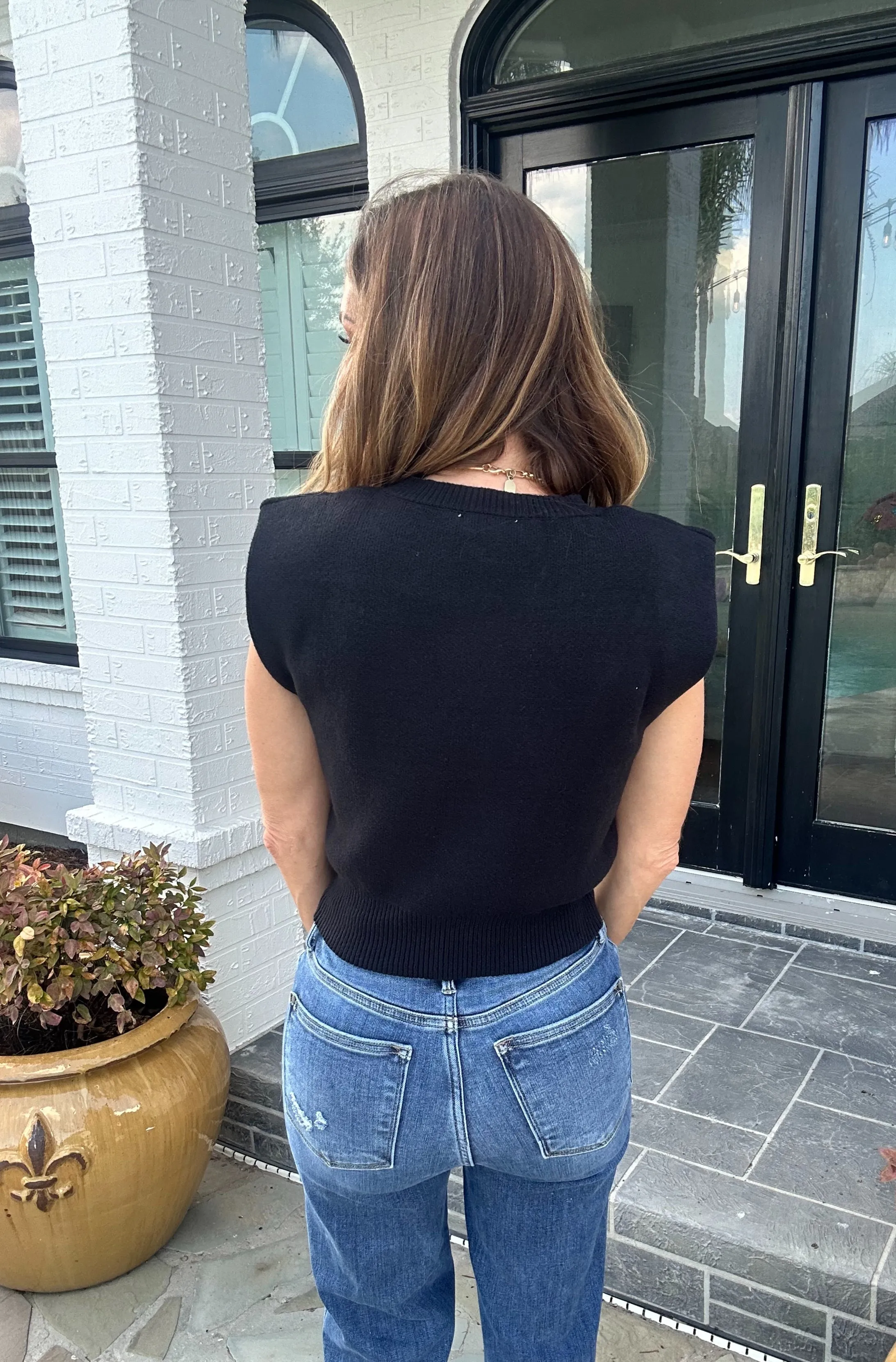 Oakley Sleeveless Sweater Crop Top