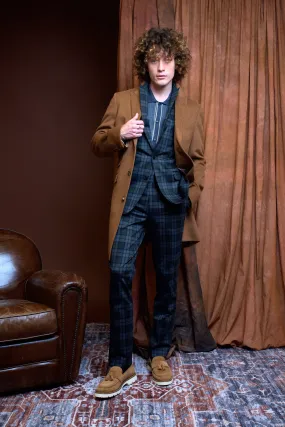 Peak Topcoat  - slim - Cognac Soft Touch