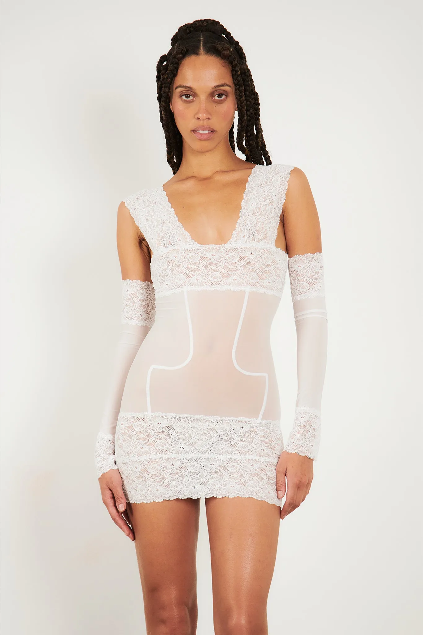 Perri Dress Virgin White
