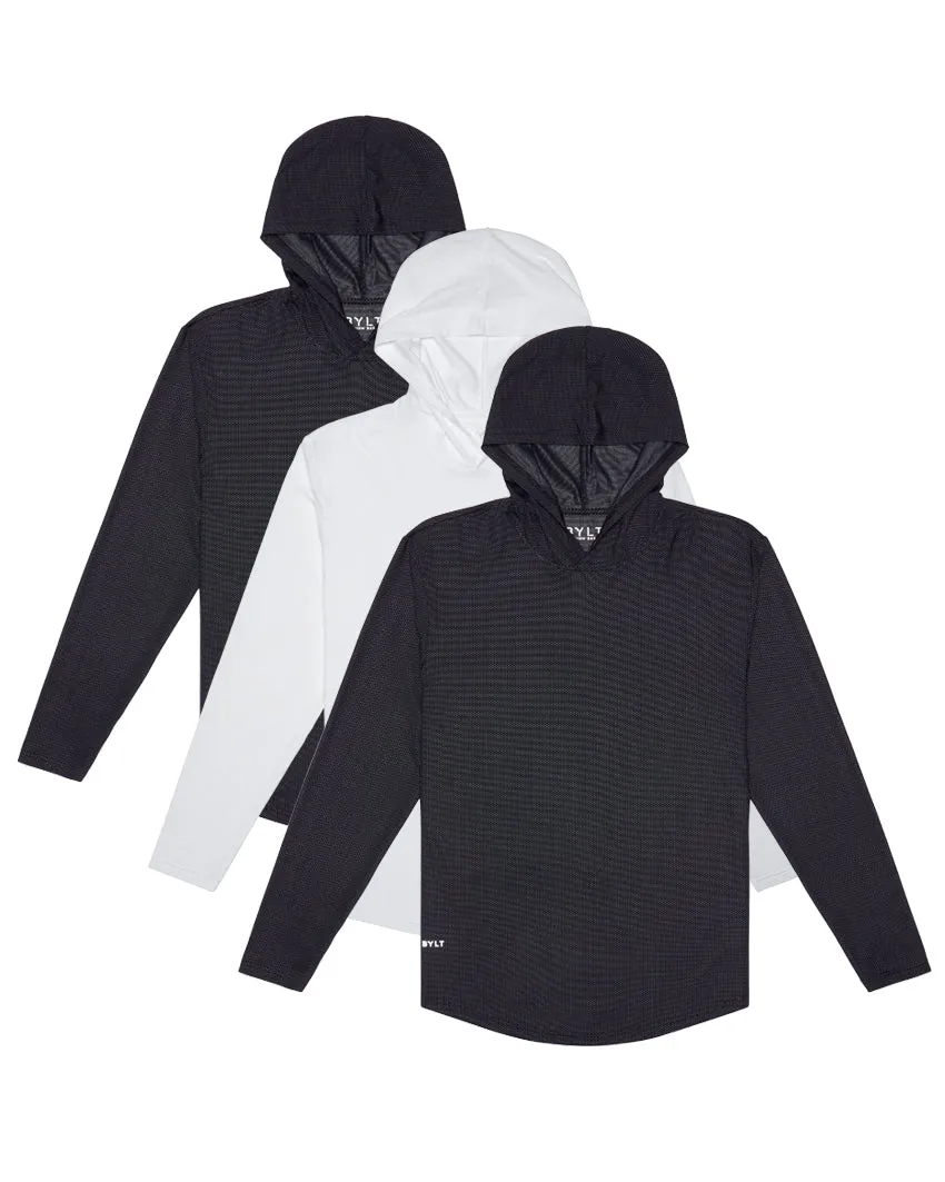 Pulse Pullover Drop-Cut Hoodie - Custom 3 Pack