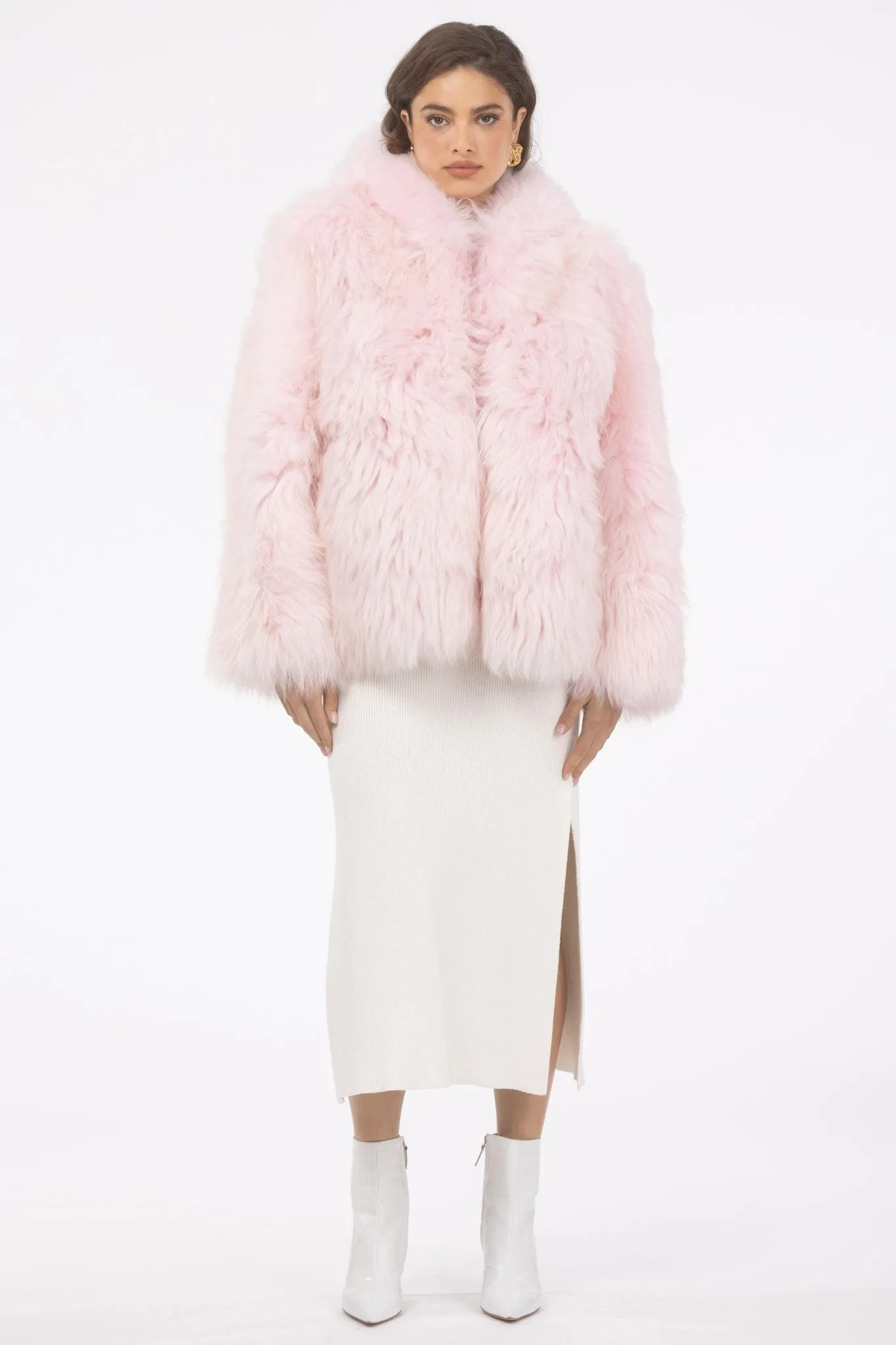 Select Lamb Hooded Jacket