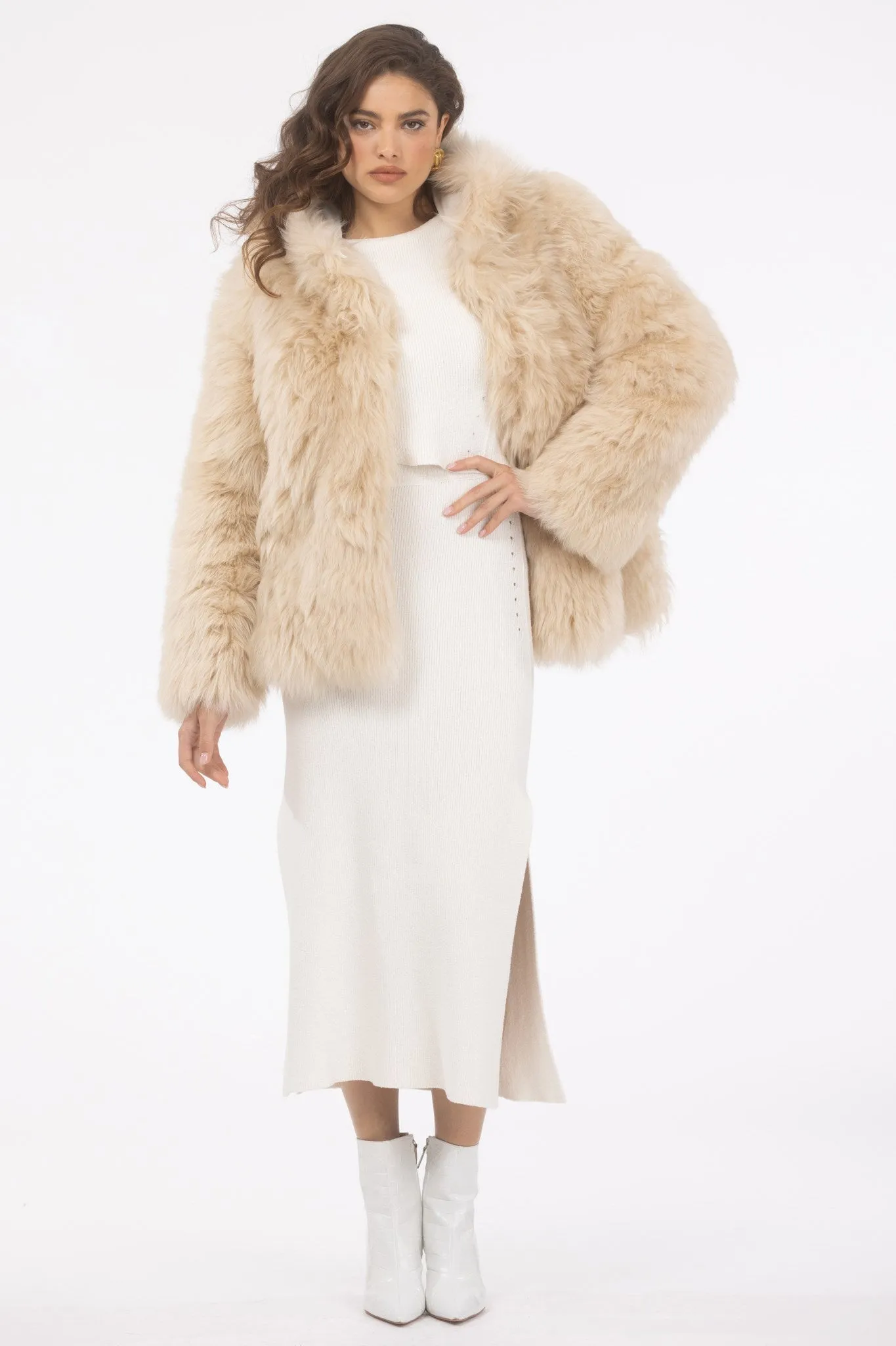 Select Lamb Hooded Jacket