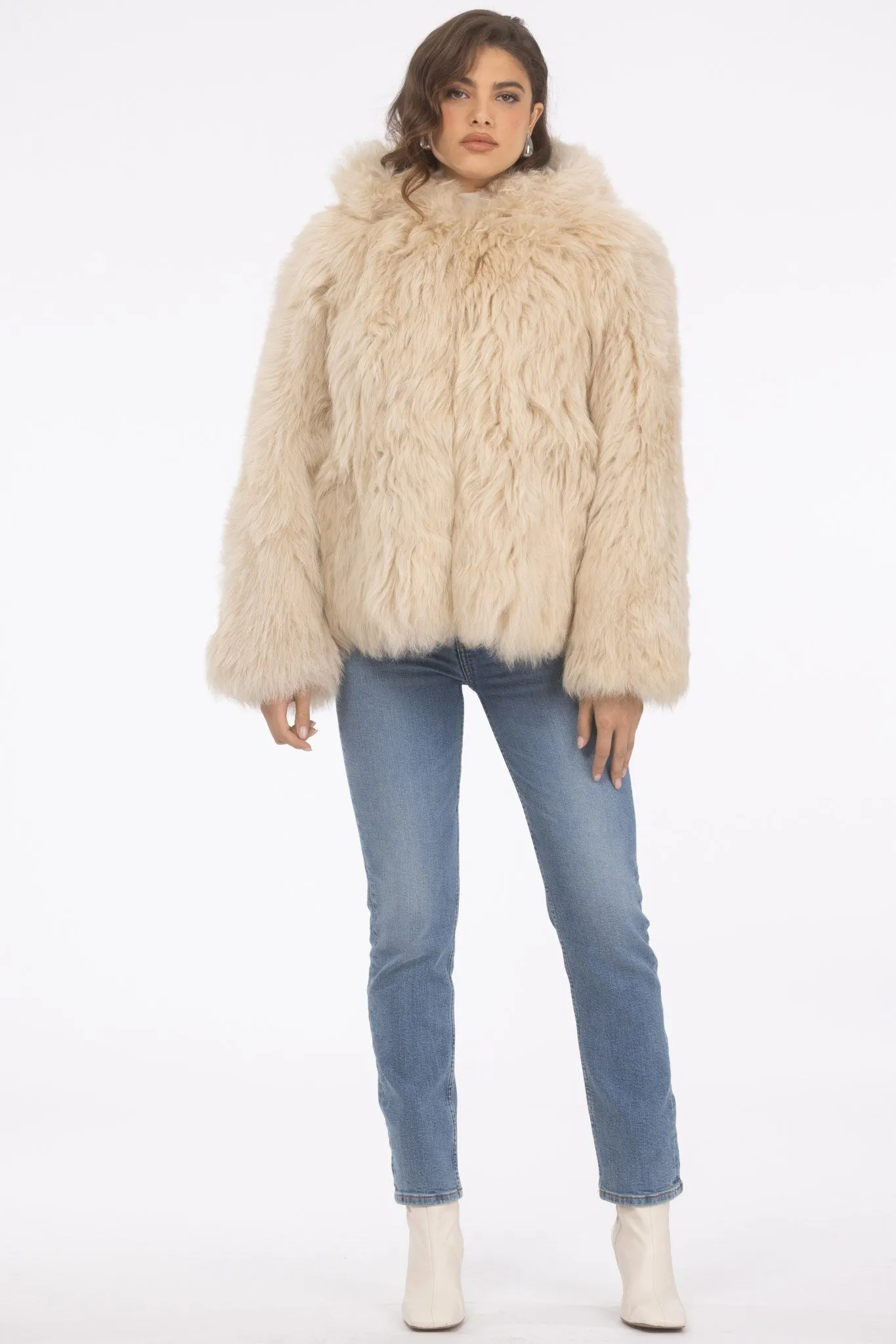 Select Lamb Hooded Jacket