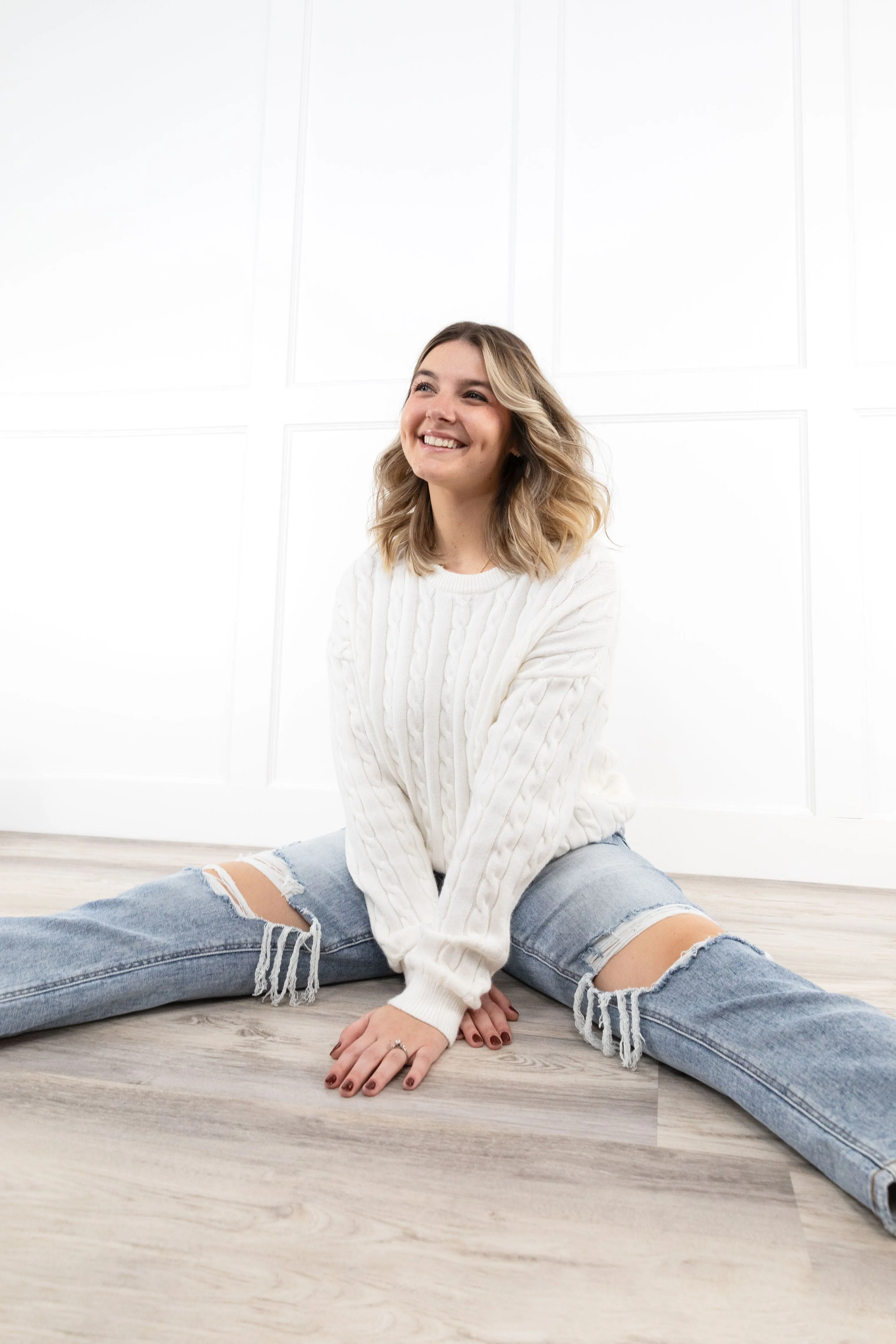 The Tegan from Lovervet:  High-Rise Cropped Straight Leg Denim