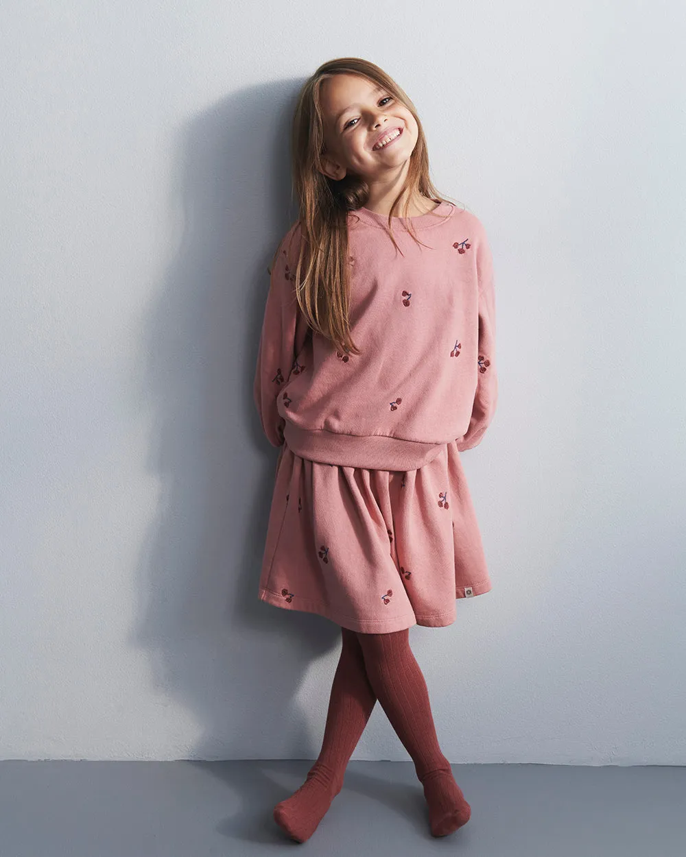 Tights 2-pack - Kids - Dusty Rose /Dark Rose