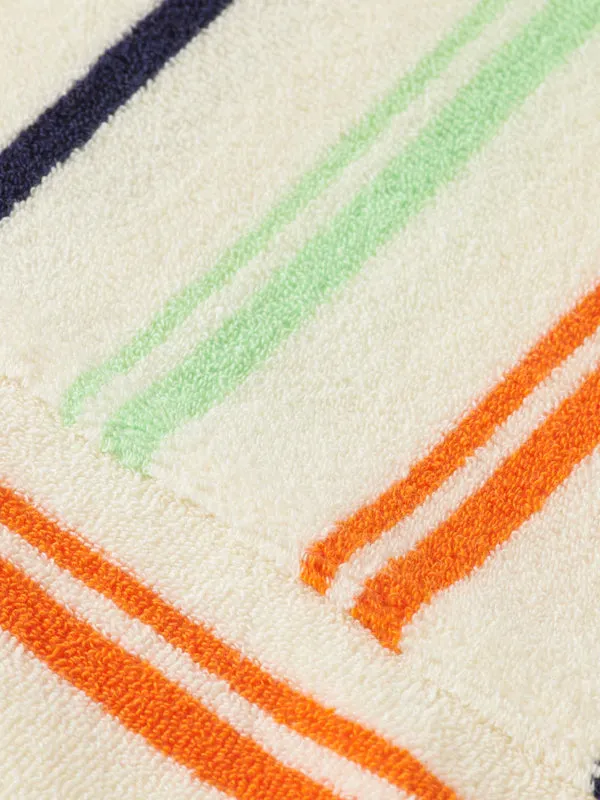 Towelling Striped Hoodie: Multi Stripe (FINAL SALE)