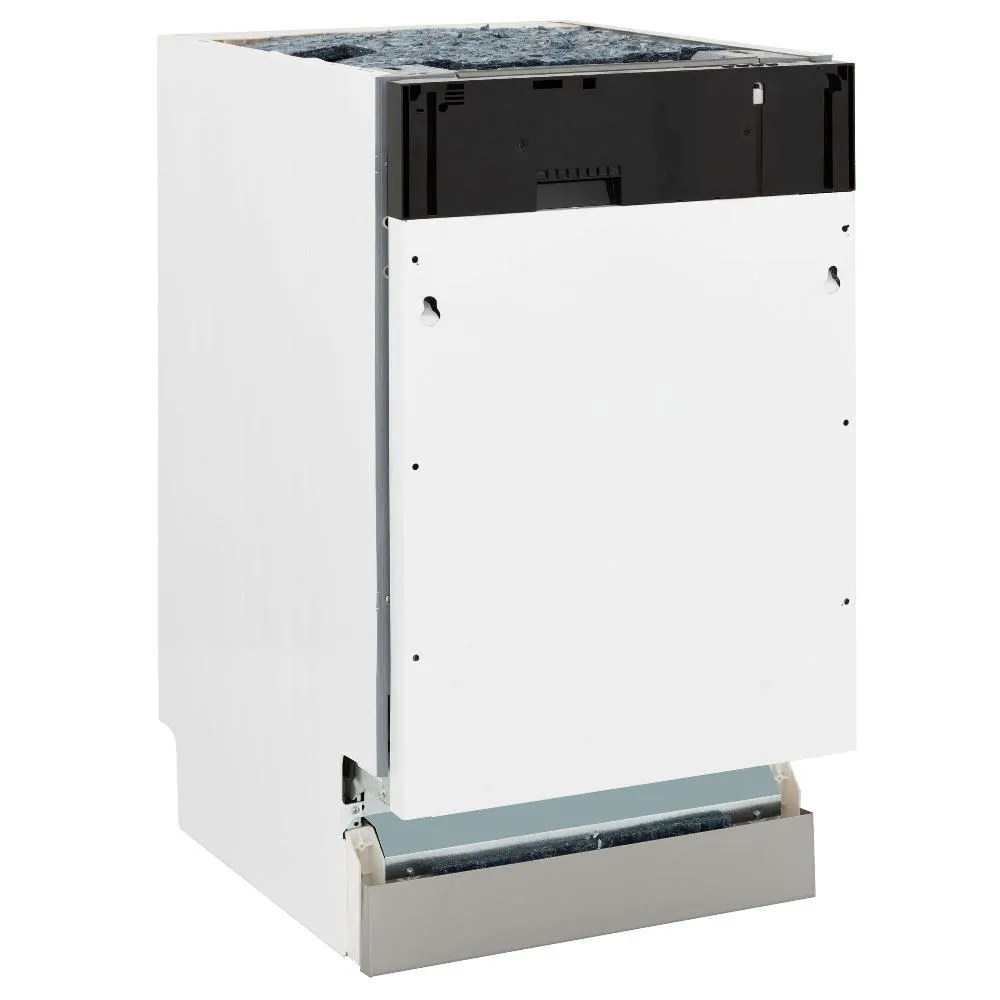 ZLINE 18 in. Tallac Series 3rd Rack Top Control Dishwasher in Custom Panel Ready with Stainless Steel Tub, 51dBa (DWV-18)
