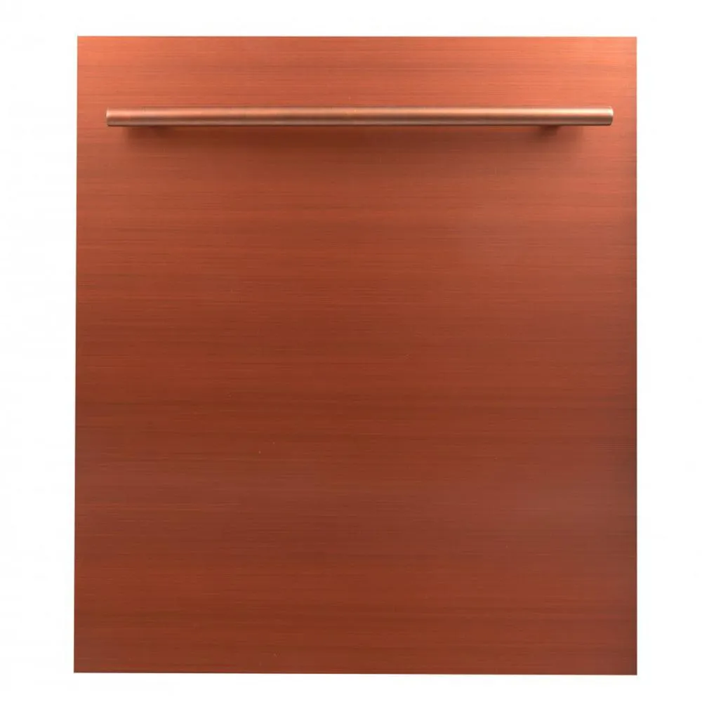 ZLINE 24 in. Top Control Dishwasher with Copper Panel and Modern Style Handle, 52dBa (DW-C-24)