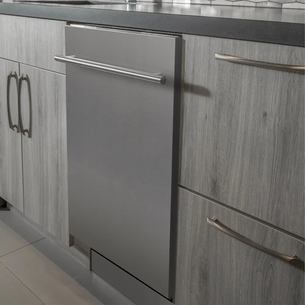 ZLINE 24 in. Top Control Dishwasher with Stainless Steel Panel and Modern Style Handle, 52dBa (DW-304-24)